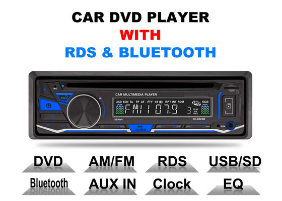 중국 Bluetooth 차 입체 음향 DVD 플레이어 단 하나 소음에 의하여 고쳐지는 패널 정면 보조 입력 협력 업체