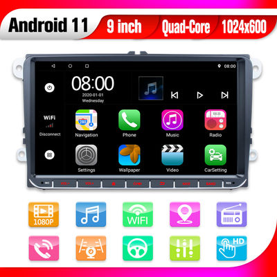 안드로이드 11 VW 안드로이드 카 스테레오 자동차 라디오 선수 GPS USB 어떤 DVD 2도 9 인치 IPS를 울리지 않습니다